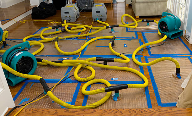 Water damage restoration process in LA